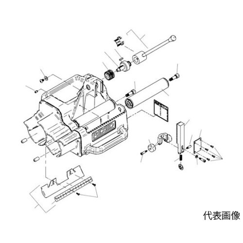 高速管端処理機用パーツ シャフト 左ネジ