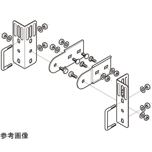 マルチ型接続金具 左右組 1対(2個組入