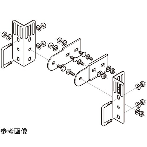 マルチ型接続金具 左右組 1対(2個組入