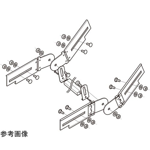 子桁付・上下左右自在継ぎ金具 1箱(2組