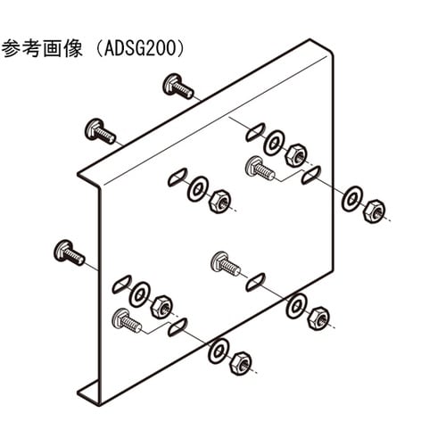 ADSG150 アルミダクト直線継ぎ金具