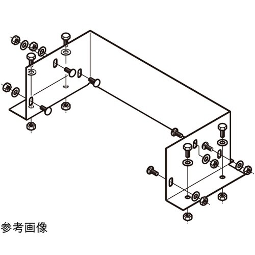 ADU3015 アルミダクト 盤接続金具