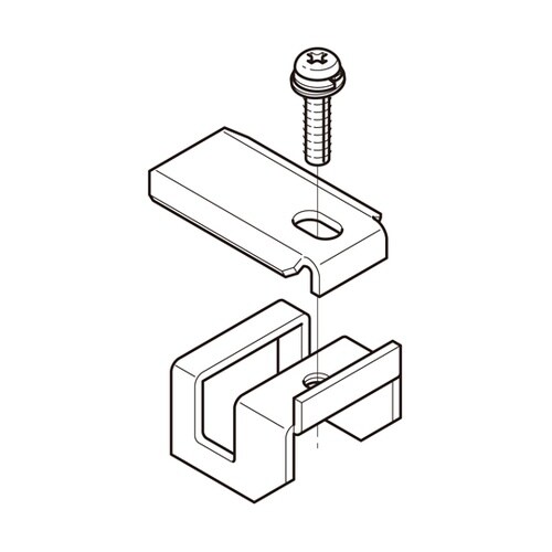 アルミ カバー止め補助金具 1箱(10個