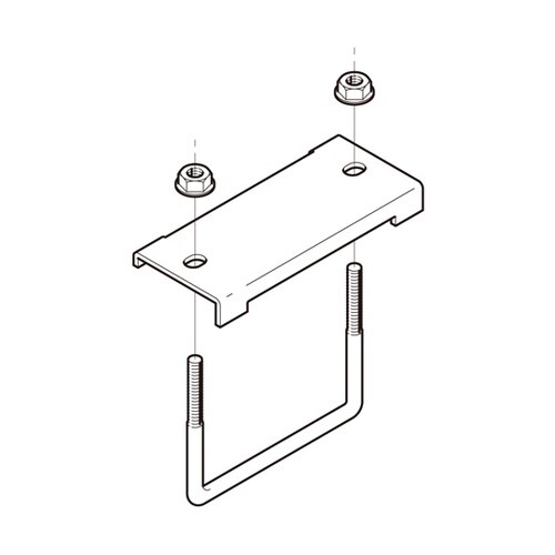 形鋼用交差支持金具 1箱(10個入) D