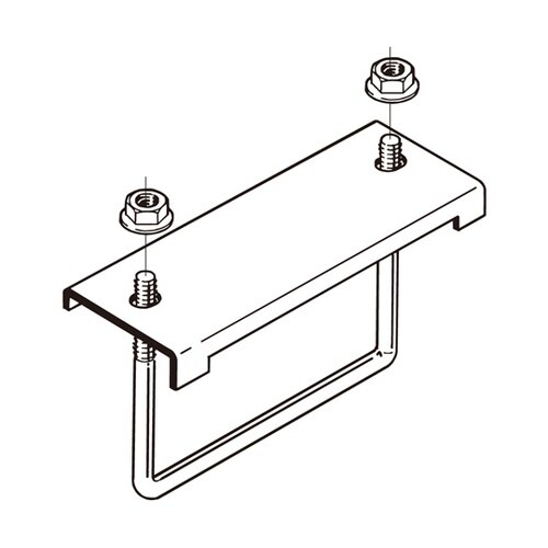 形鋼用交差支持金具 1箱(10個入) D