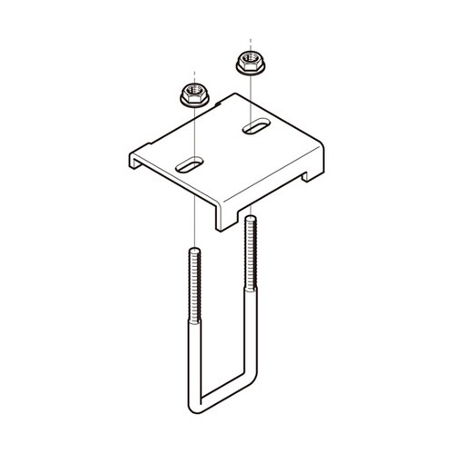 形鋼用交差支持金具 1箱(10個入) D