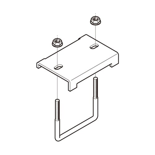 形鋼用交差支持金具 1箱(10個入) D