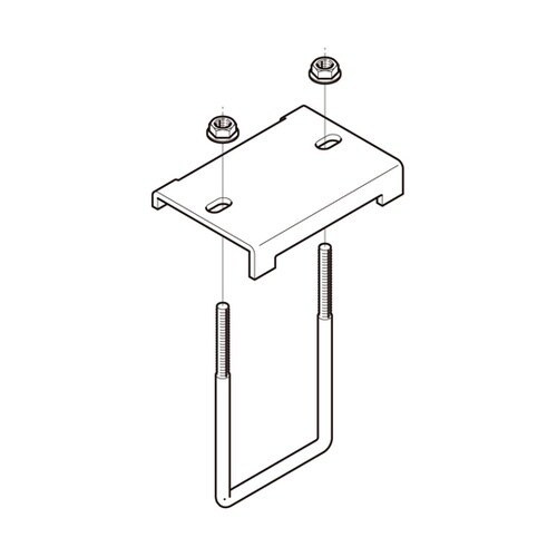 形鋼用交差支持金具 1箱(10個入) D