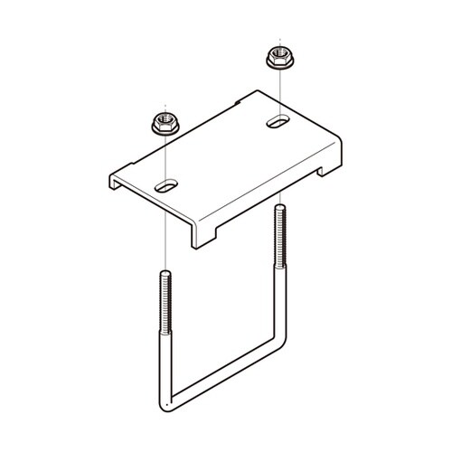 形鋼用交差支持金具 1箱(10個入) D