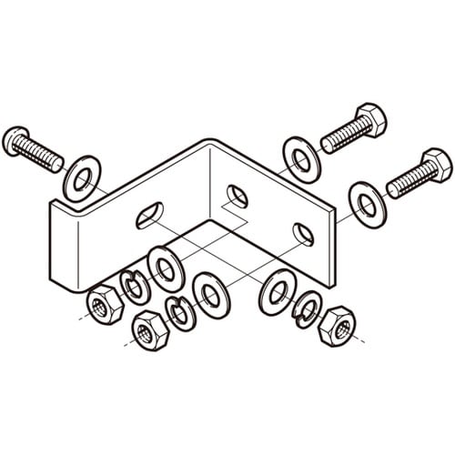 P−CGYQR1 立上りラック耐震金具