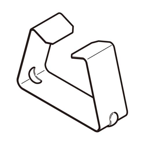 カバー止め金具 標準色塗装 1箱(20個