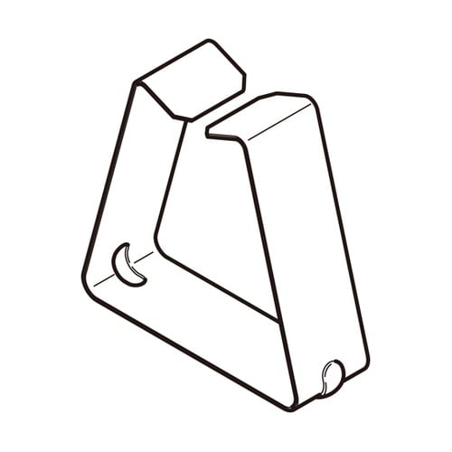 カバー止め金具 標準色塗装 1箱(20個