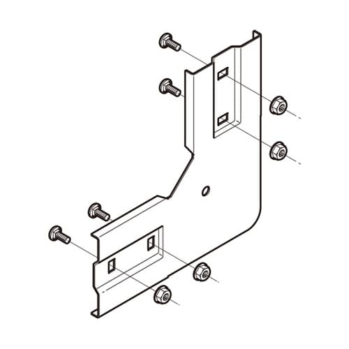 QRVG90 上下ベンド継ぎ金具