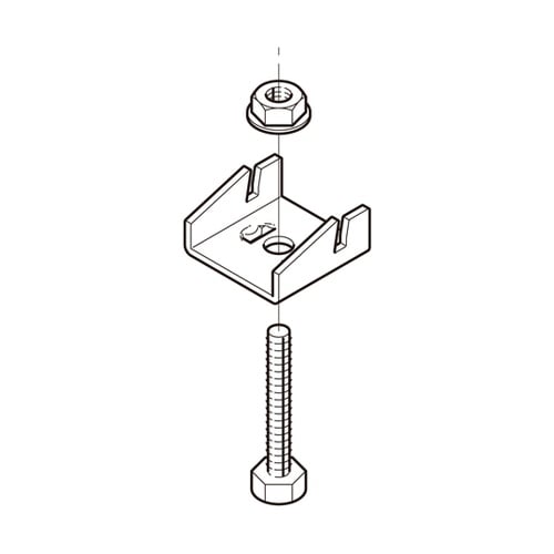 リップみぞ形鋼振止め金具 1箱(20個入