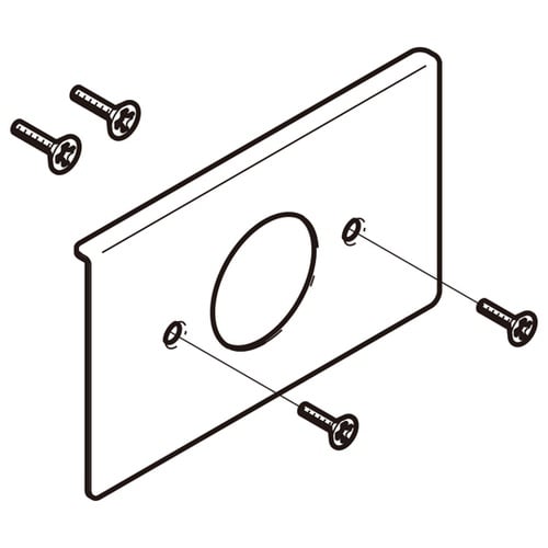 コンセントプレートステンレス 1箱(10
