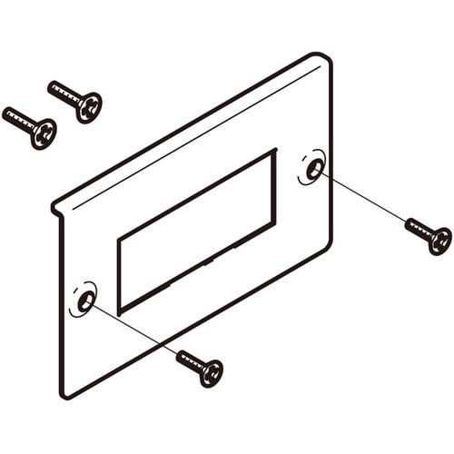 コンセントプレートステンレス 1箱(10