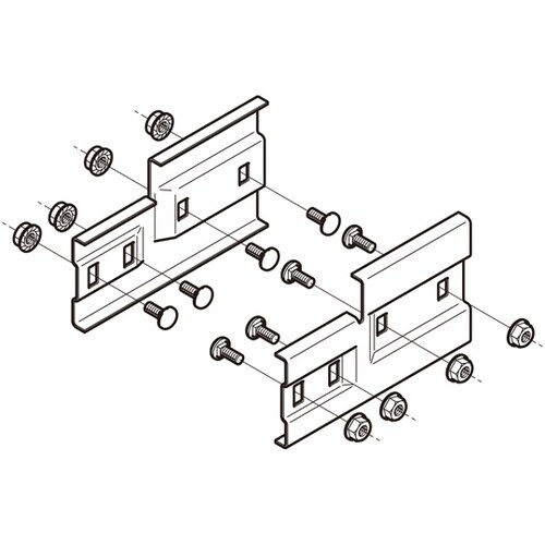 段違い継ぎ金具スーパーダイマ 左右組 1