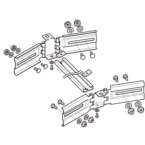 子桁付水平自在継ぎ金具 SD 1箱(2組