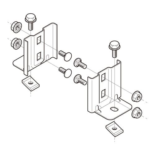盤取付金具 スーパーダイマ 左右組 1対