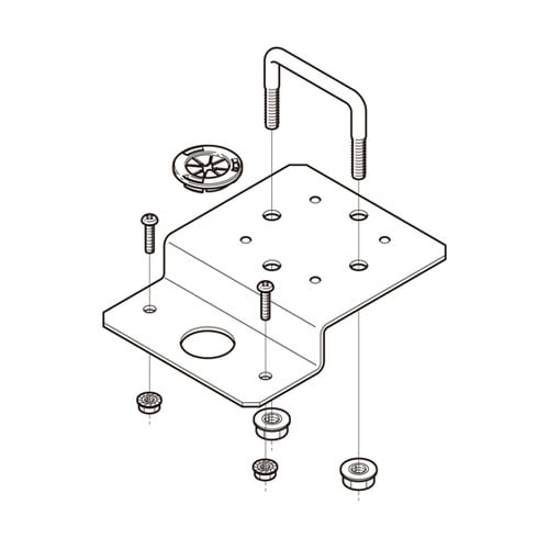 子桁用誘導灯取付金具 1箱(10個入)