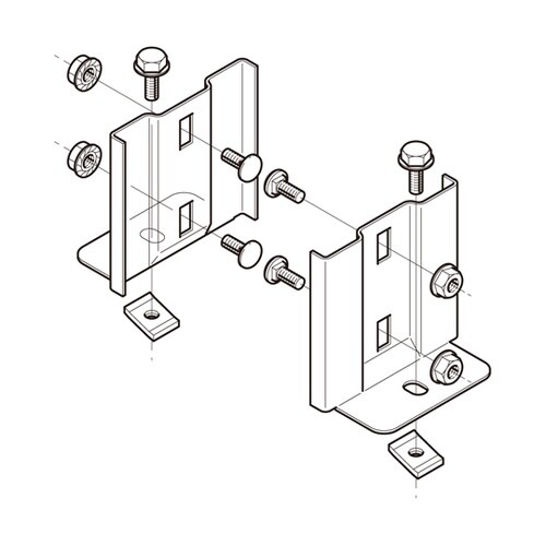 盤取付金具 ステンレス 1箱(2組入)