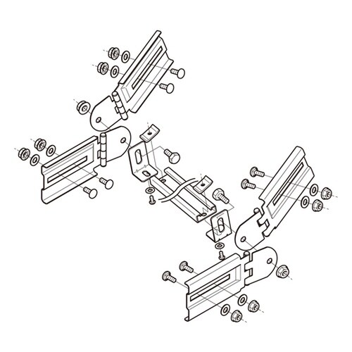 子桁付上下左右自在継金具 1箱(2個組入