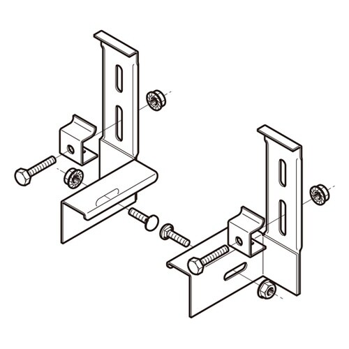 特殊分岐継ぎ金具 ステンレス 左右組 1