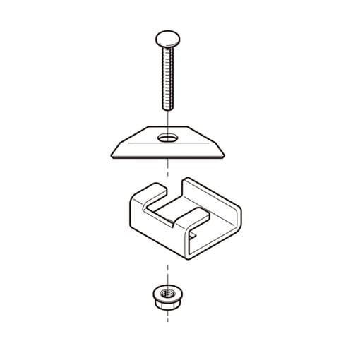 H形鋼用振止金具 ステンレス 1箱(10