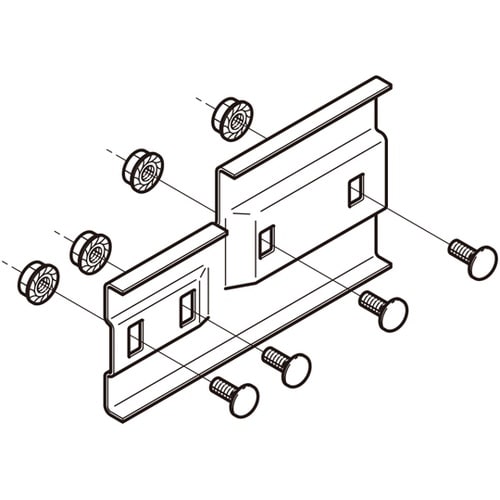 S−SQRD1R段違い継ぎ金具ステンレス