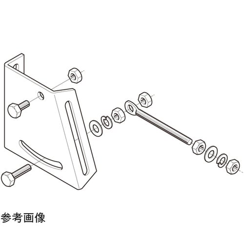 Z−BKA1傾斜壁ブラケット取付金具溶融