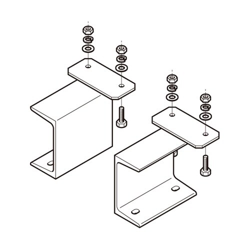 立上りラック用架台 溶融亜鉛 左右組 1