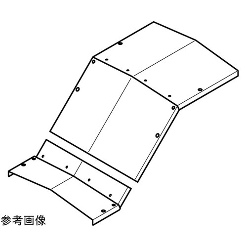 上下ベンド屋根形カバー溶融亜 上下組 1