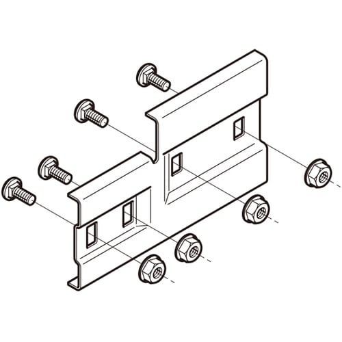 Z−SQRD1L 段違い継ぎ金具溶融亜鉛