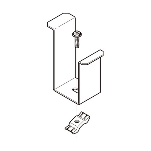 並列部振れ止め金具 溶融亜鉛 1箱(10