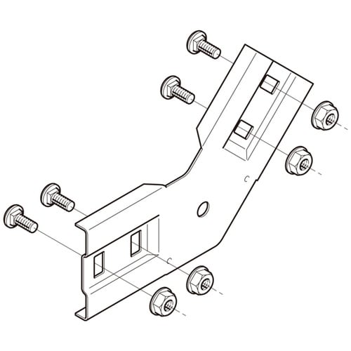 Z−SRVG45 上下ベンド継ぎ金具