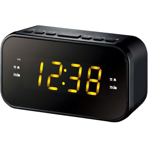 クロックラジオ(イエローLED) CR−
