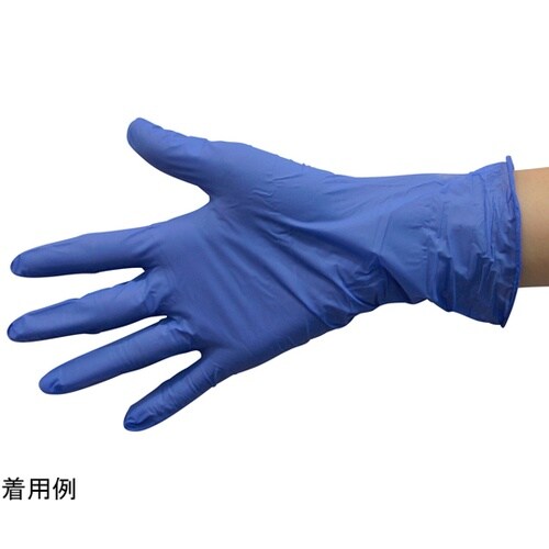 PSニトリル手袋 ライトT 紫・粉無 L