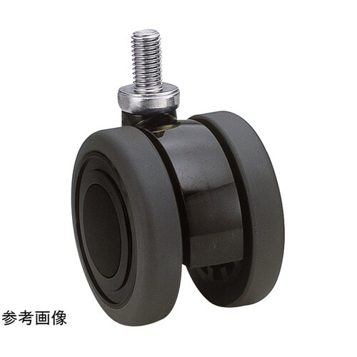 双輪キャスター φ75 自在 ネジ式 T