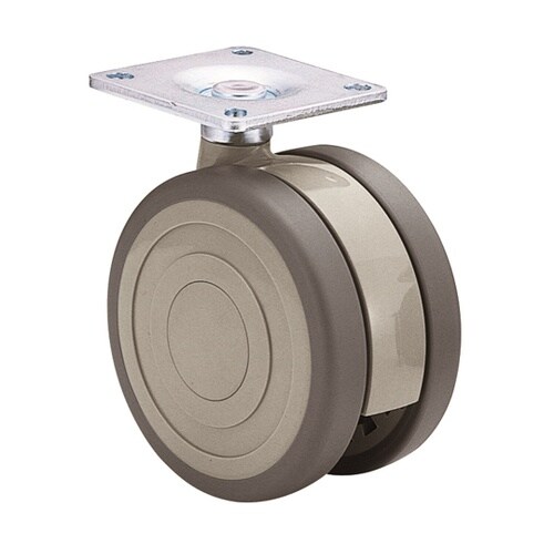 双輪キャスター φ100 自在 プレート