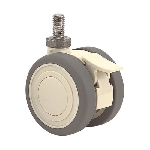 双輪キャスター φ75 自在 ストッパー