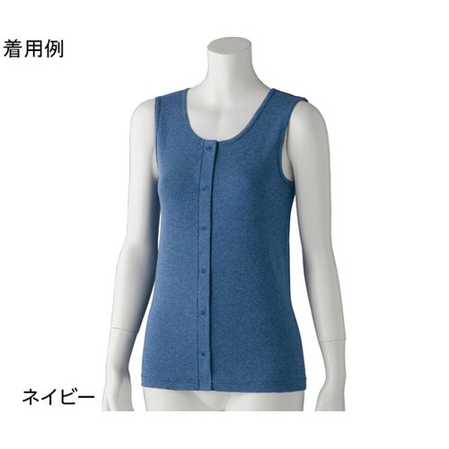 婦人フライス杢ノースリーブ ホックインナ