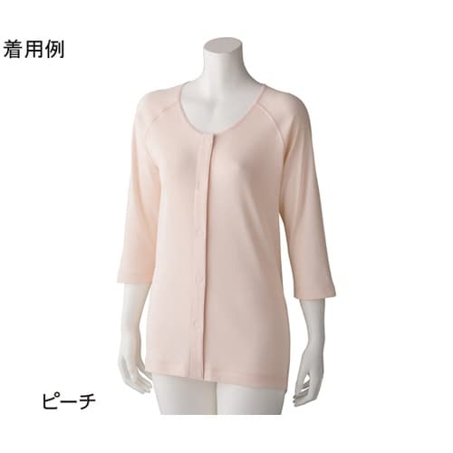 婦人7分袖 ワンタッチシャツ(2枚組)ピ