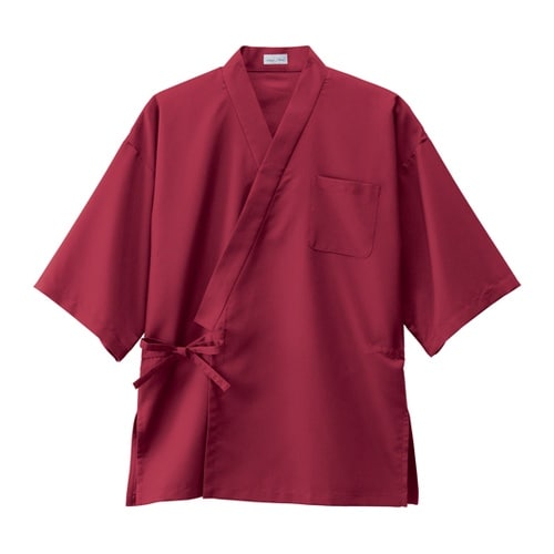 作務衣(上衣)FJ0709U ワイン 4