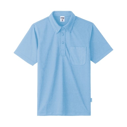 ボタンダウンドライポロシャツ(ポリジン加