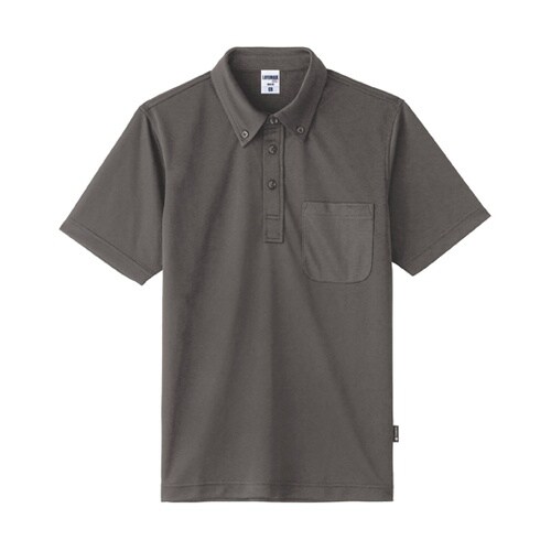 ボタンダウンドライポロシャツ(ポリジン加