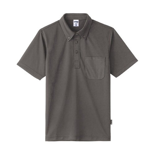 ボタンダウンドライポロシャツ(ポリジン加