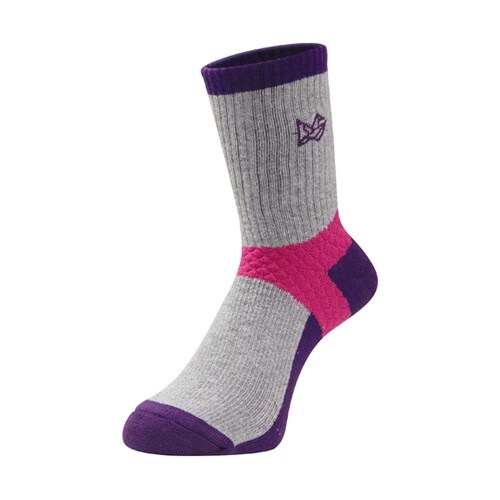 メリノウールミドルソックス パープル 2