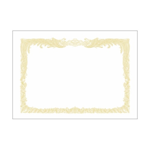 OA賞状用紙 白 A4判 縦書用 100