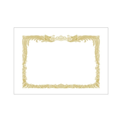 賞状用紙 上質紙 中判 縦書用 100枚