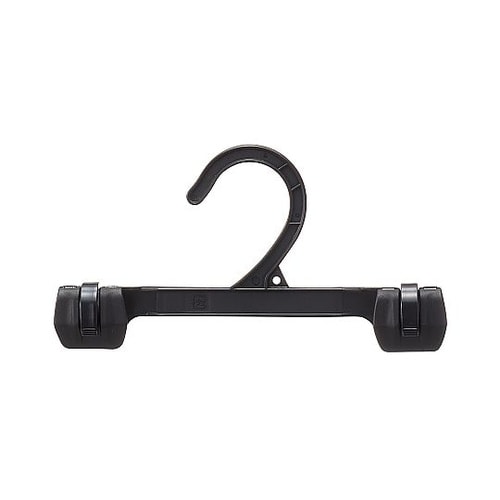 プラスチック製ボトムハンガー 黒 W24